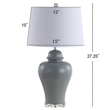 Winnie 27" Ceramic Urn LED Table Lamp - JONATHAN Y